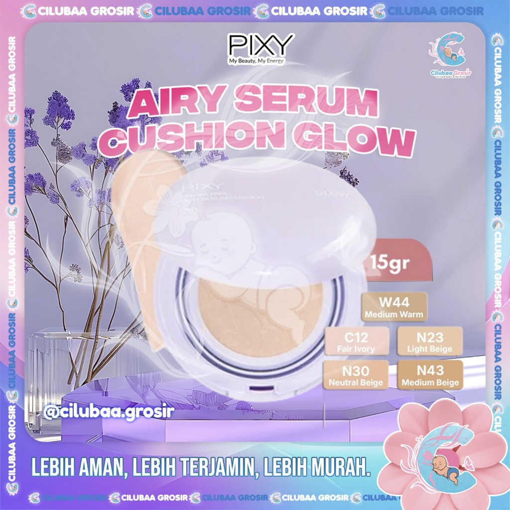 PIXY Airy Serum Cushion Glow || Filter Free Airy Serum Cushion || Bright Glowy Finish Longwearing Ai