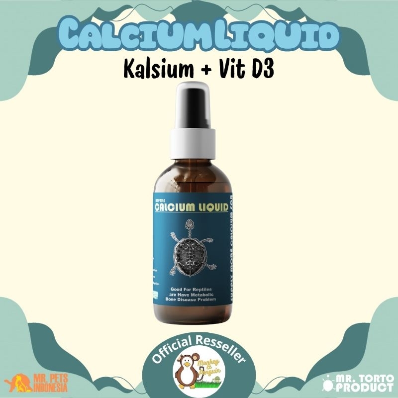 Reptil Calsium Liquid/Calsium Cair /Kalsium Reptile/Calsium Kalsium Kura