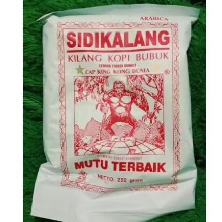 

kopi bubuk Arabica (250gr) cap kingkong dunia