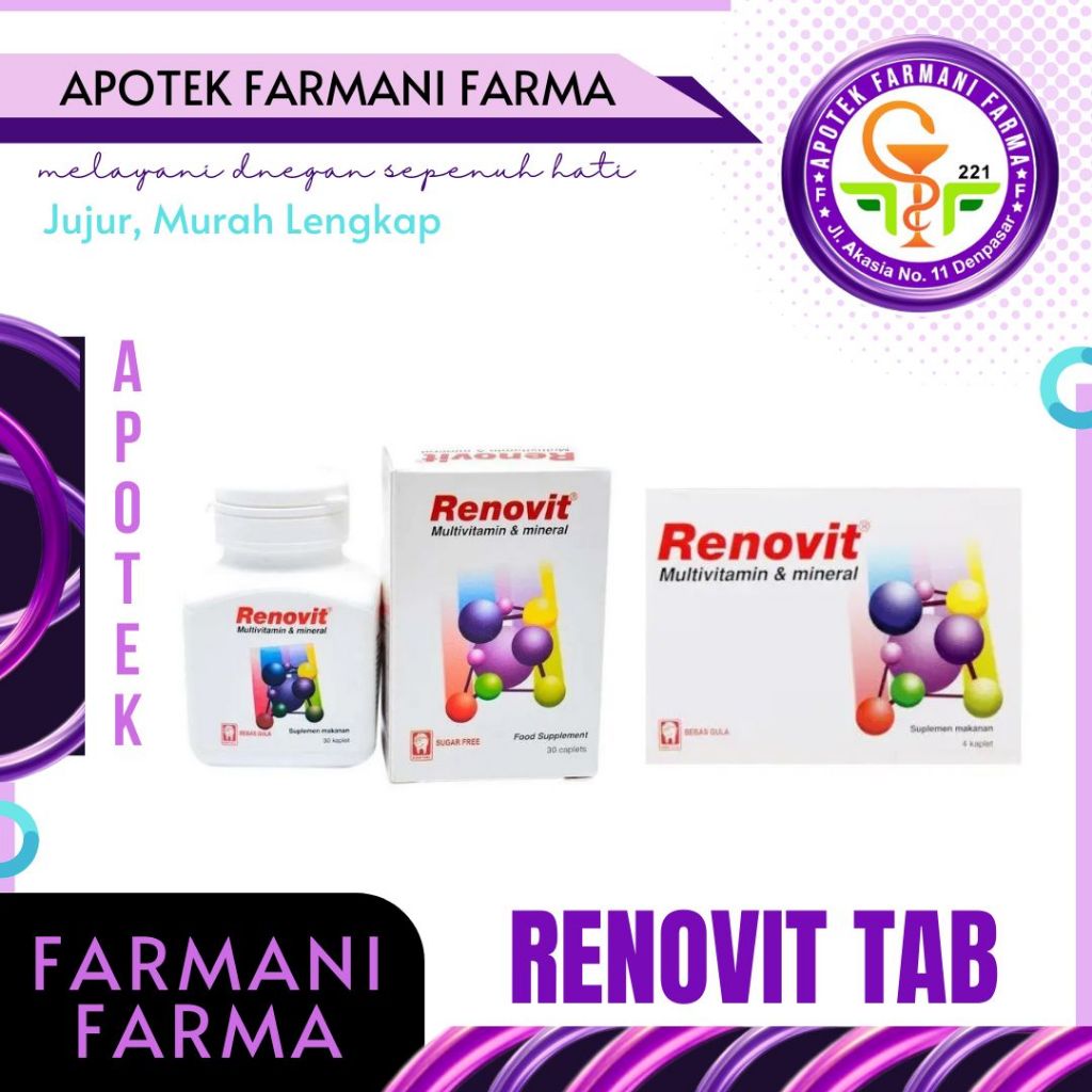 RENOVIT BOTOL 30 TABLET VITAMIN