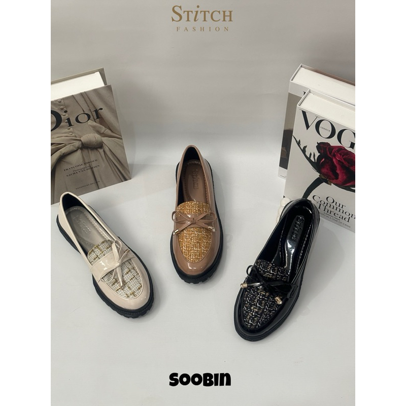 stitchshoes Soobin sepatu Docmart wanita hak 3cm