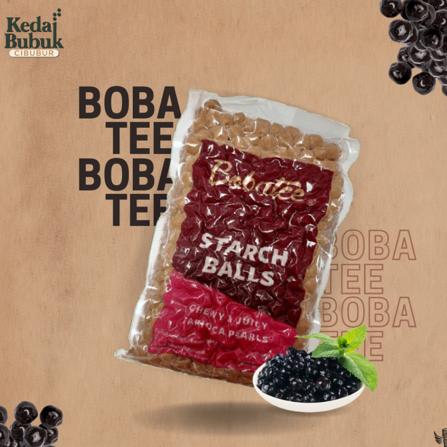 

Boba Pearl BOBATEE Premium 1000gr Topping Minuman