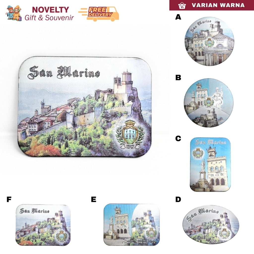 Souvenir Magnet Kulkas San Marino oleh-oleh negara Republik San Marino