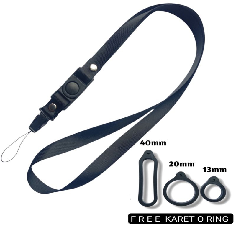 

ID TALI LANYARD LEHER POLYESTER GANTUNGAN HANDPHONE