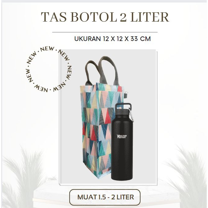 Tas Botol 2 Liter Tas Tempat Minum 1 Liter - 2 liter Tas Tempat Air Minum