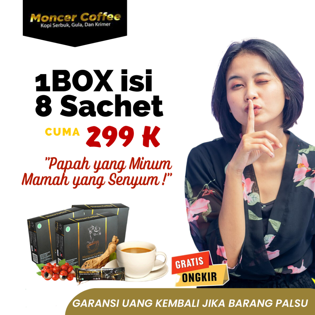 

NF MONCERR COFFEE Original Kopi Stamina Pria Kuat Tahan Lama Rahasia Pria Tangguh