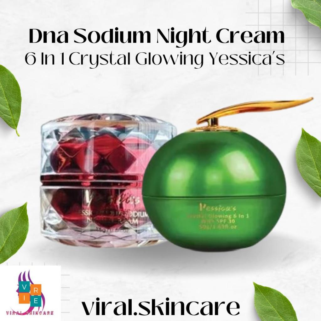 FYC Yessica's Night Cream With Niacinamide DNA Salmon + 6IN1 Crystal Glowing Cream With SPF 30