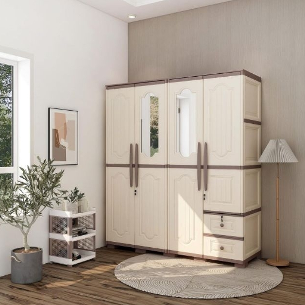 Lemari pakaian plastik olymplast 4 pintu bandung