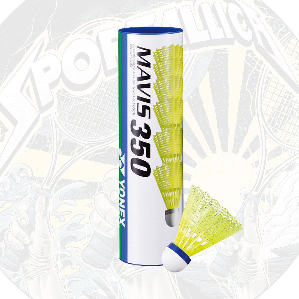 Shuttlecock Nylon /Cock Plastik Yonex Mavis 350 isi 6 - Medium Speed