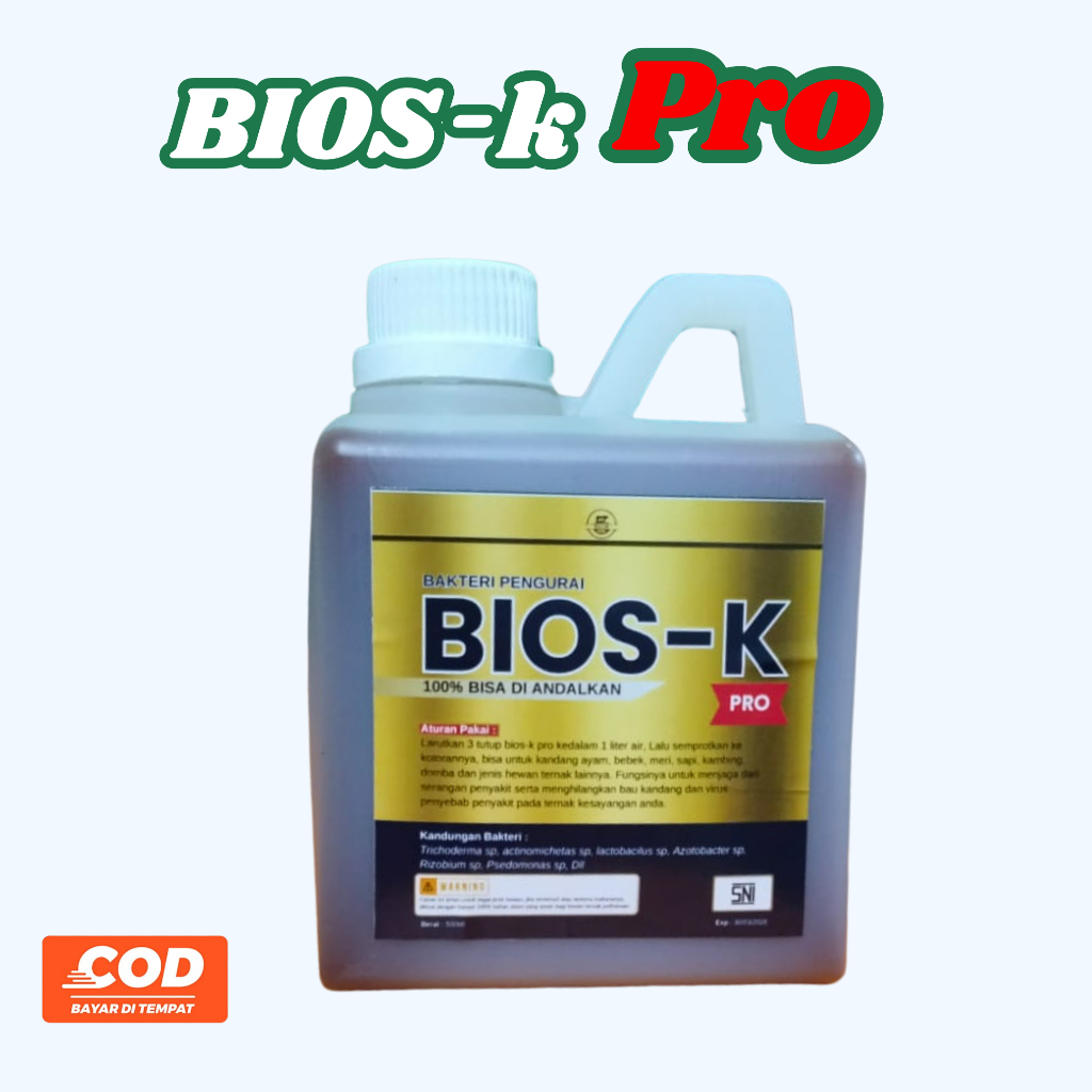 Bios-k pro penghilang bau kandang mengusir lalat pengendali permetasi pembuatan pupuk organik