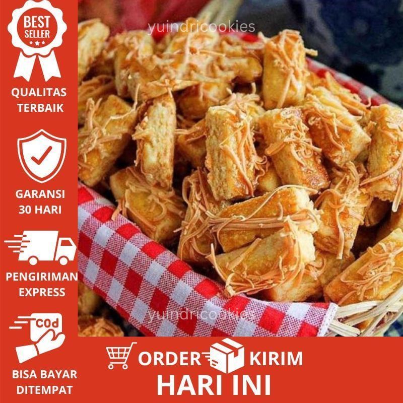 

Kue Kering Kastangel Kastengel Castangel Keju Edam 250gr 1/4kg Wisman Premium Homemade | Kue Kering Lebaran