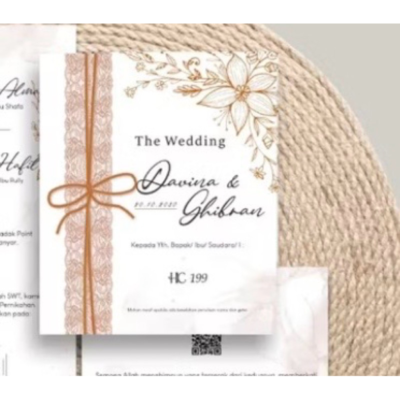 undangan pernikahan/unduh mantu/ khitanan