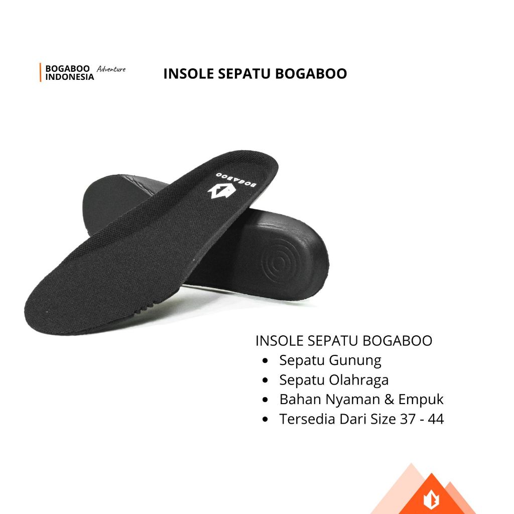 INSOLE SEPATU BOGABOO - Bahan Phylon - Alas Sepatu - Tatakan Untuk Sepatu Sepasang 2 PCS - Daleman s