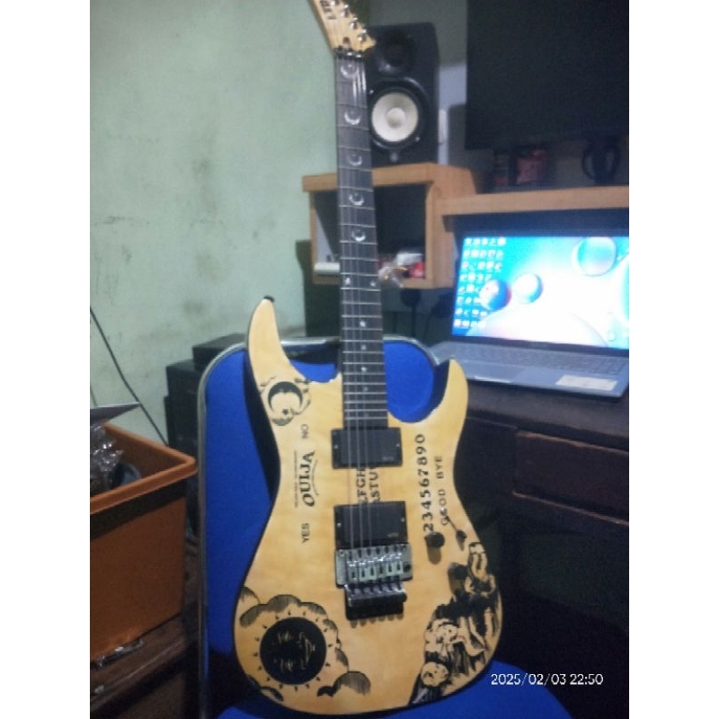 Gitar LTD KH OUIJA Kirk Hammett Natural Ltd, Gitar Custom