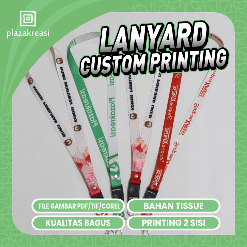 

Tali Lanyard Custom Full Printing / Cetak Tali Lanyard ID Card