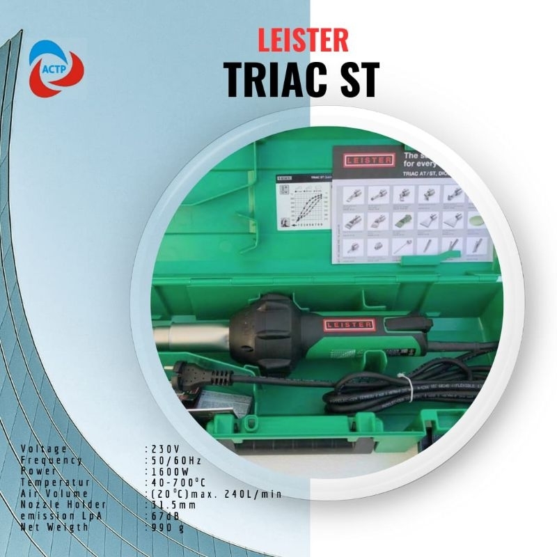LEISTER TRIAC ST Hot Air (Original buatan Eropa) Las Terpal dan Vynil