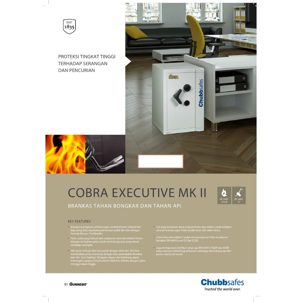 Brankas Chubb Cobra Executive MKII size 4