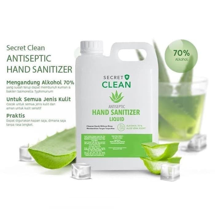 Hand Sanitizer Secret Clean Liquid 5 Liter