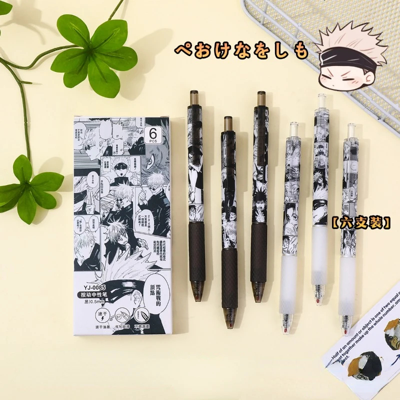 

Pulpen Gel 0,5mm Tinta Hitam ANIME JUJUTSU GOJO NANAMI YUJI MEGUMI NOBARA cocok untuk sekolah dan kantor dengan desain keren bergaya manga ATK5