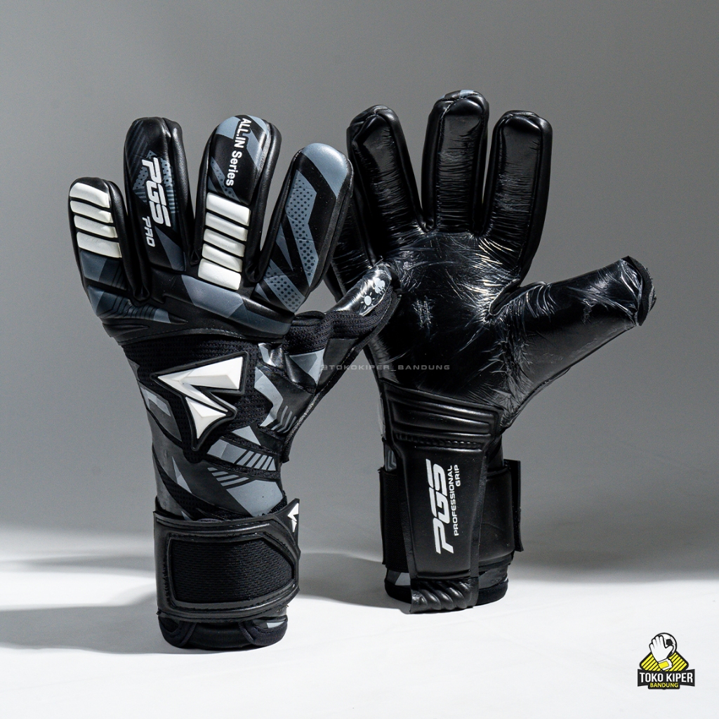 Sarung Tangan Kiper PGS All In Series 2025 Silver/Hitam