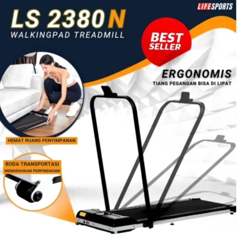 Alat Fitnes Treadmil Walkingpad Handle
