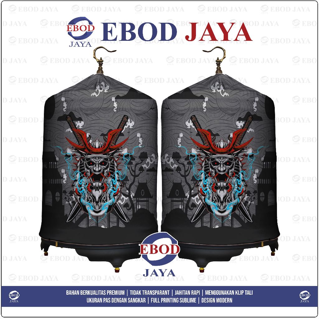KERODONG FULL PRINTING SANGKAR MURAI - SAMURAI