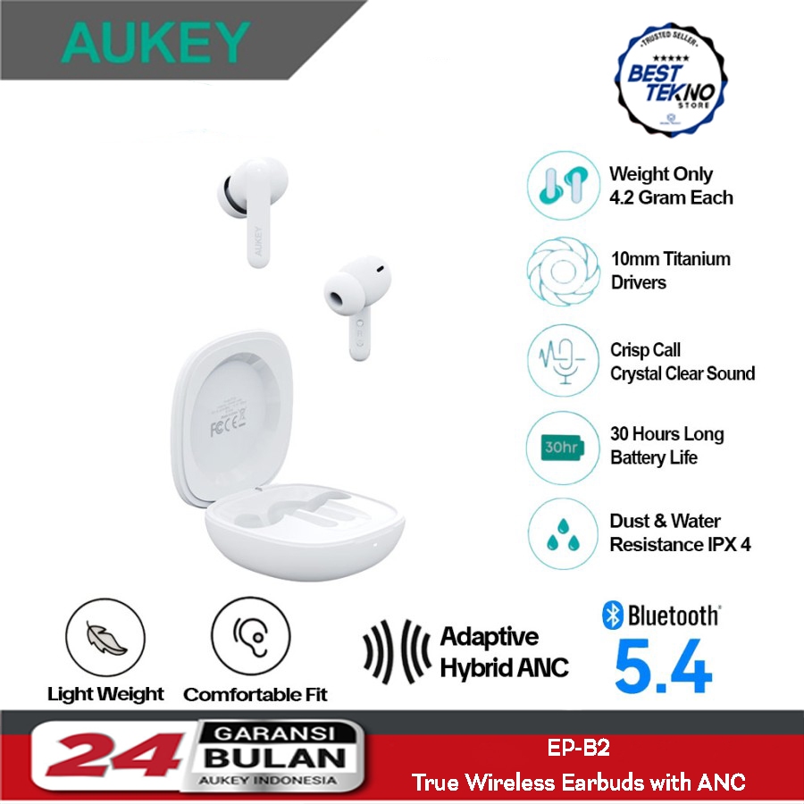 TWS AUKEY EP-B2 Headset Bluetooth True Wireless Earbuds Earphone ANC