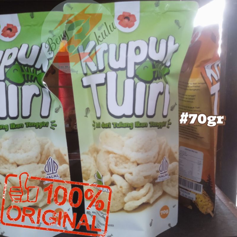 

Kerupuk Tulang Tenggiri KRUPUK TUIRI 70gr - Product Kalsium Tinggi Food Snack