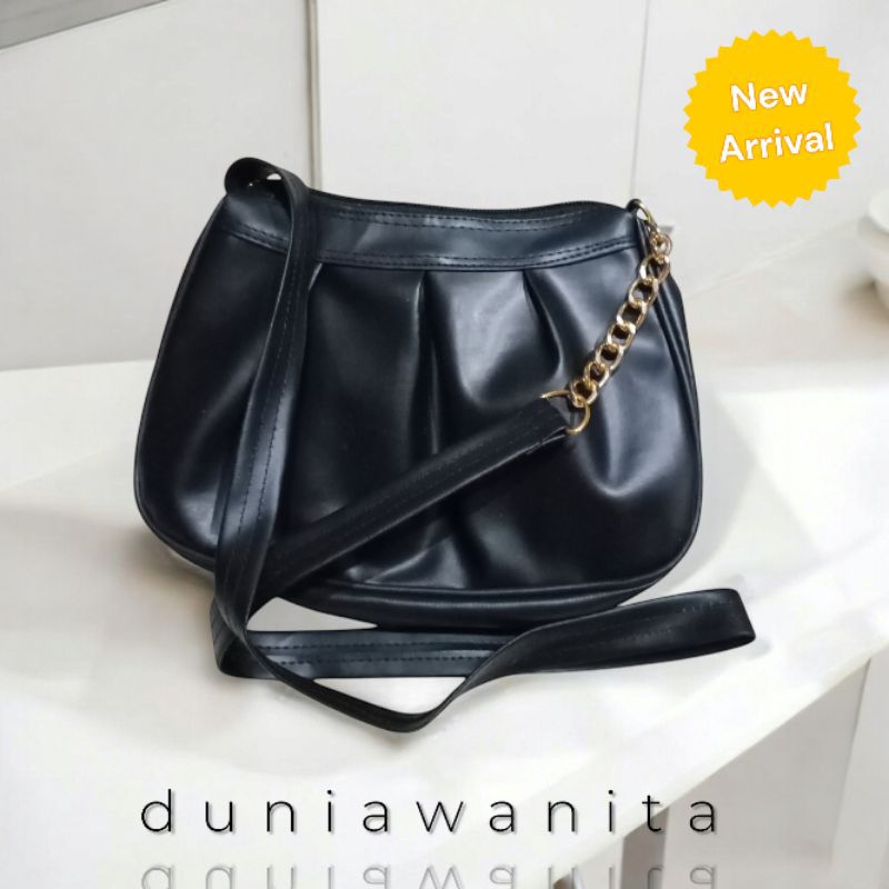 Tas Selempang Wanita Model Zalinda Viral Warna Hitam