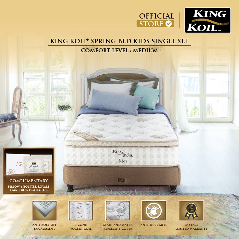 King Koil Kasur Springbed Kids Single - Full Set