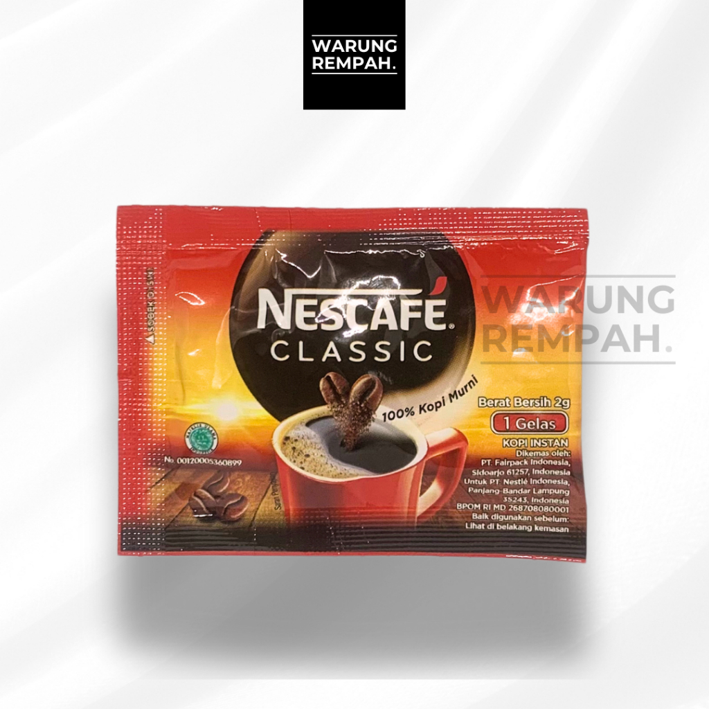 

Nescafe Classic Sachet Kopi Tanpa Ampas