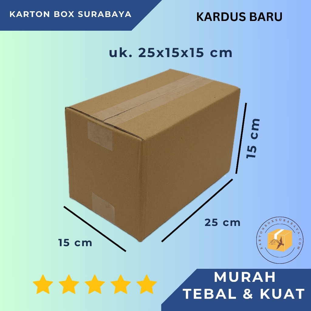 

KARDUS BOX PACKING 25X15X15 cm murah / KARTON DUS PACKING ONLINE POLOS