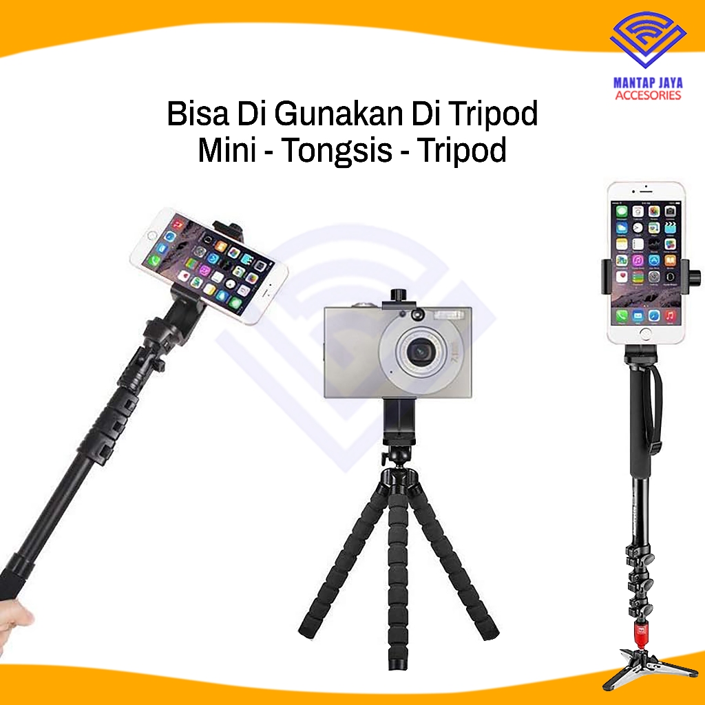 CUCI GUDANG [COD] NANVAN HOLDER GO PRO HOLDER HP DI TONGSIS TRIPOD PREMIUM