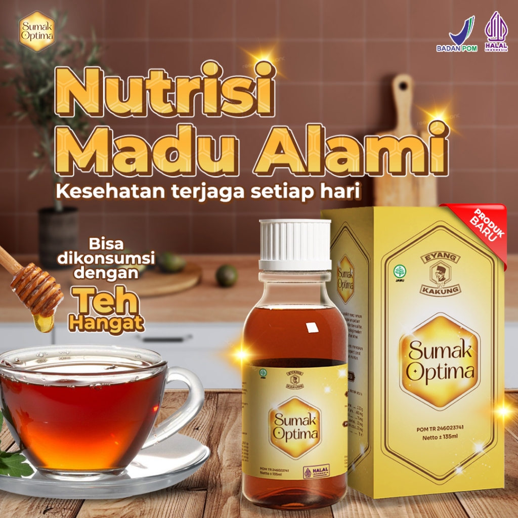 

Sumak Optima Madu Jahe Herbal Nutrisi Alami Jaga Imunitas Stamina Atasi Radang Tenggorokan Lambung