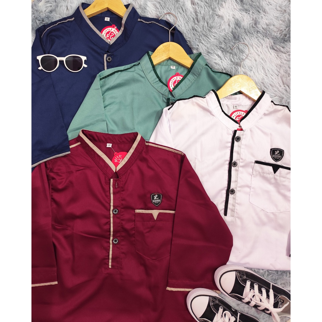 SETELAN KOKO KURTA HAMZAH LITTLE HERO ANAK USIA 3-10 TAHUN