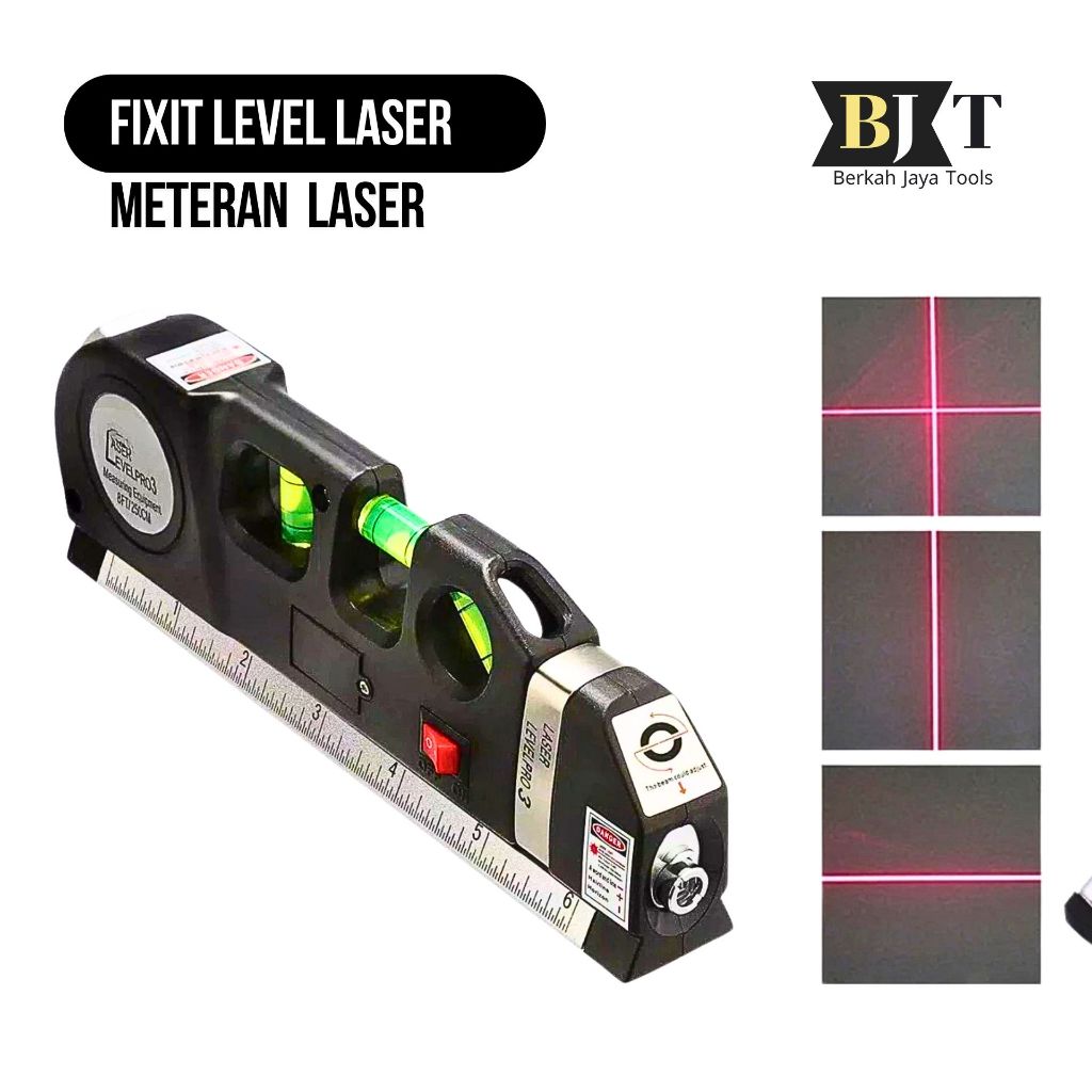 laser level waterpass laser Fixit multifungsi Meteran Laser MultiFungsi  Infra Red Waterpass