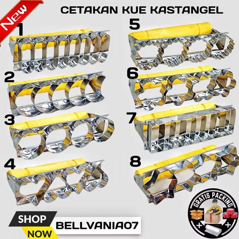Cetakan Kue Kering Kastengel,Bintang,Kue Keju Berbagai Motif Cetakan Kue Kering Kastengel GAGANG KAY