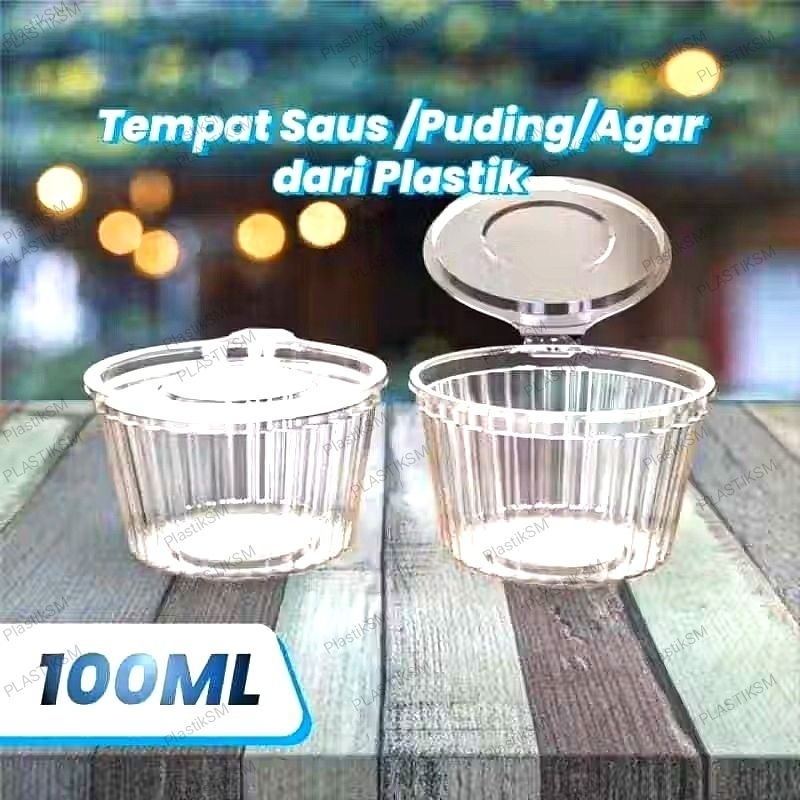 Mika Saus NS/Cup sambal Mika NS/cup puding Mika/Mika Sauce cup NS ,35ml,100ml/Wadah saos