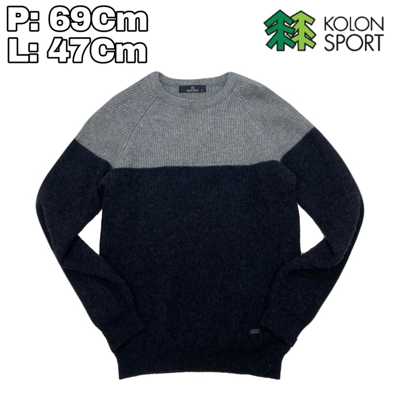 B58 Sweeter Rajut Sweetshirt Kolon Sport Outdoor  Crewneck Tebal Winter Hiking Pendaki Gunung