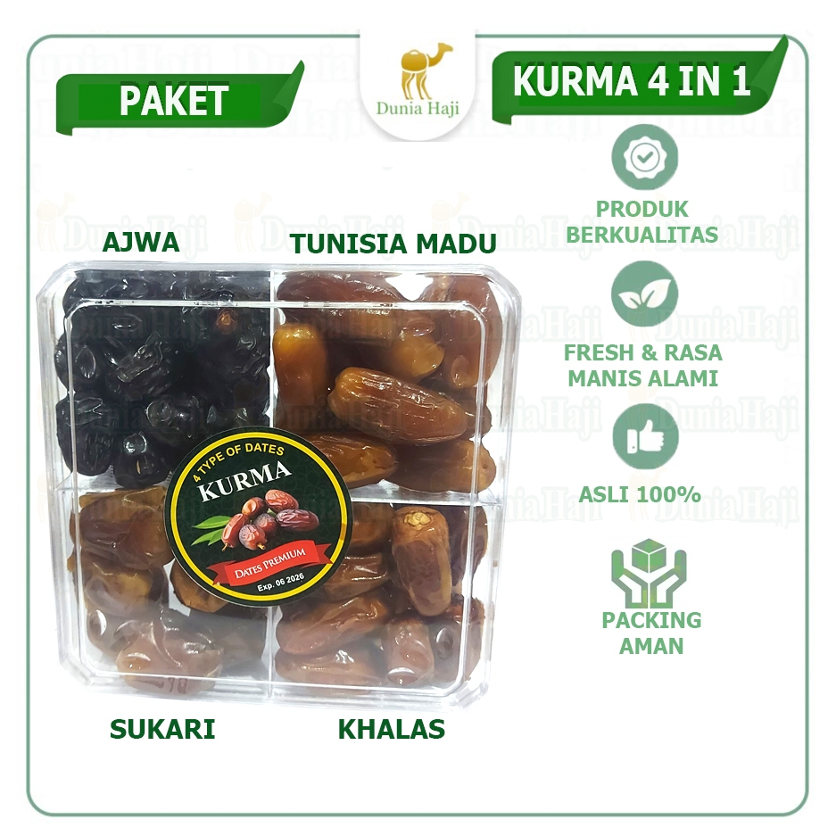 

RB PAKET OLEH-OLEH UMROH HAJI 4 IN 1 Gift Souvenir Hadiah sekat 4 isi 4 macam sovenir umrah Hajj