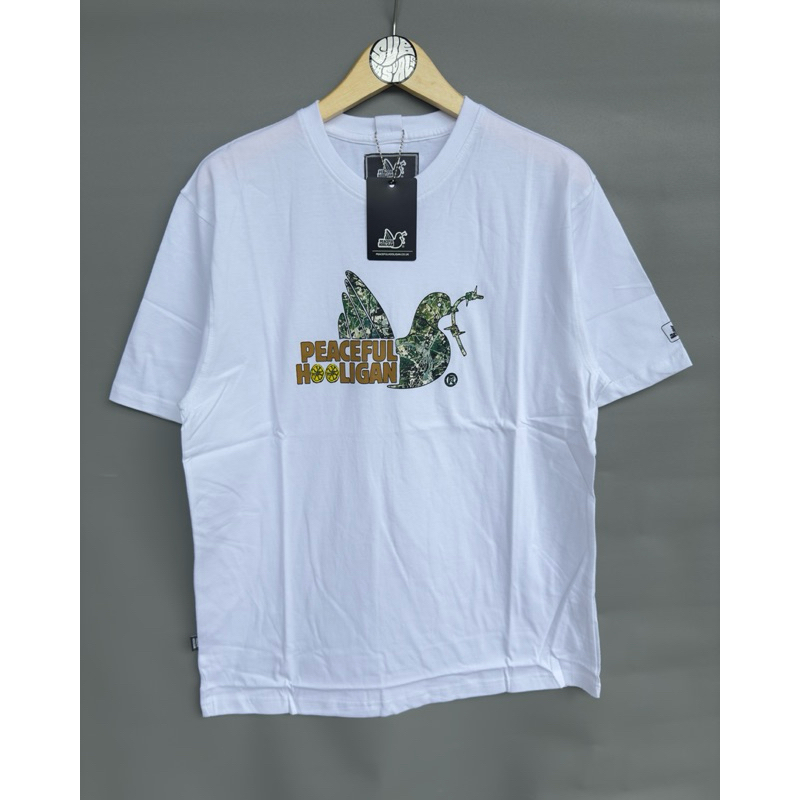 T Shirt Kaos Peaceful Hooligan Stone Roses White Original