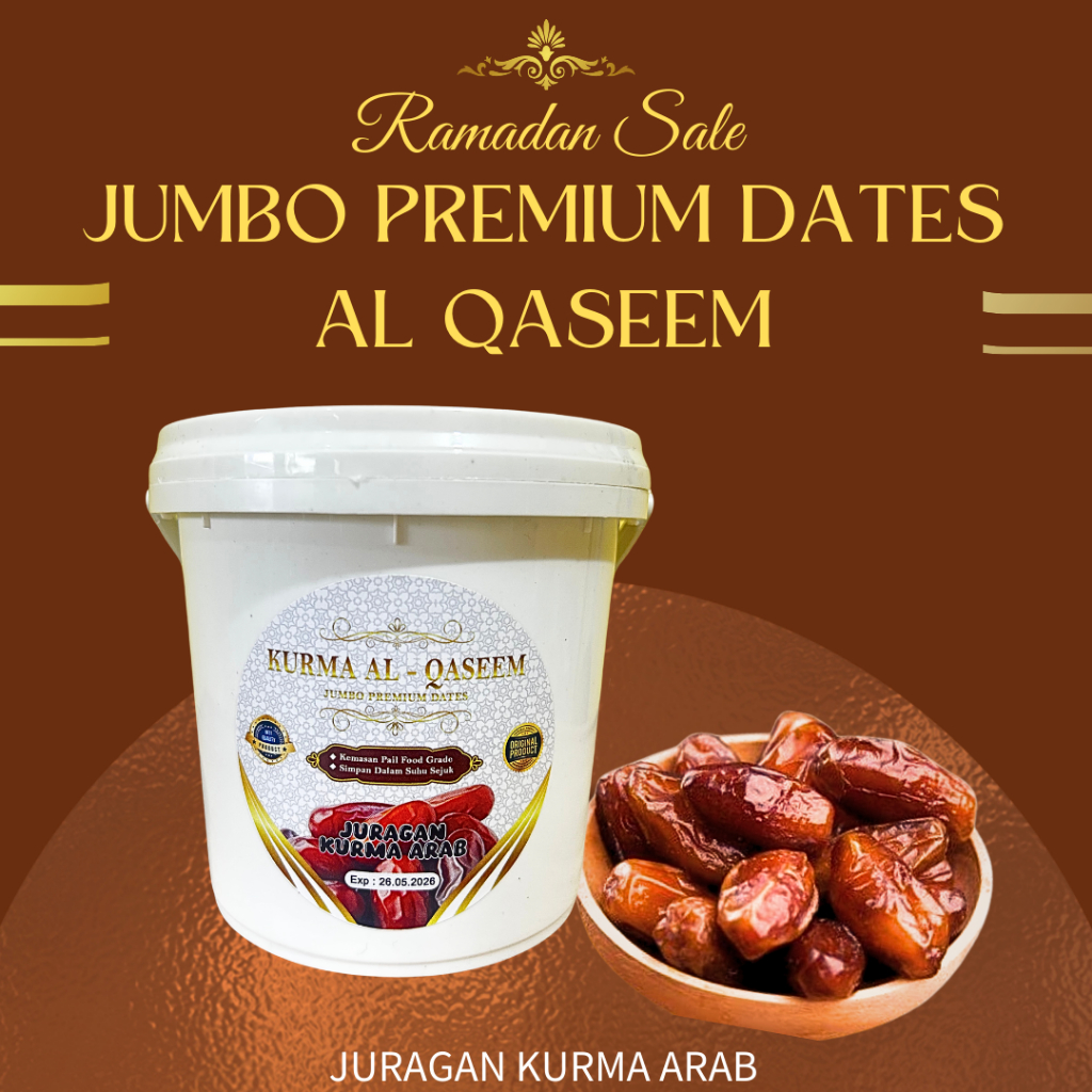 

Kurma Al-Qaseem Juragan Arab Jumbo Premium Dates Al Qaseem