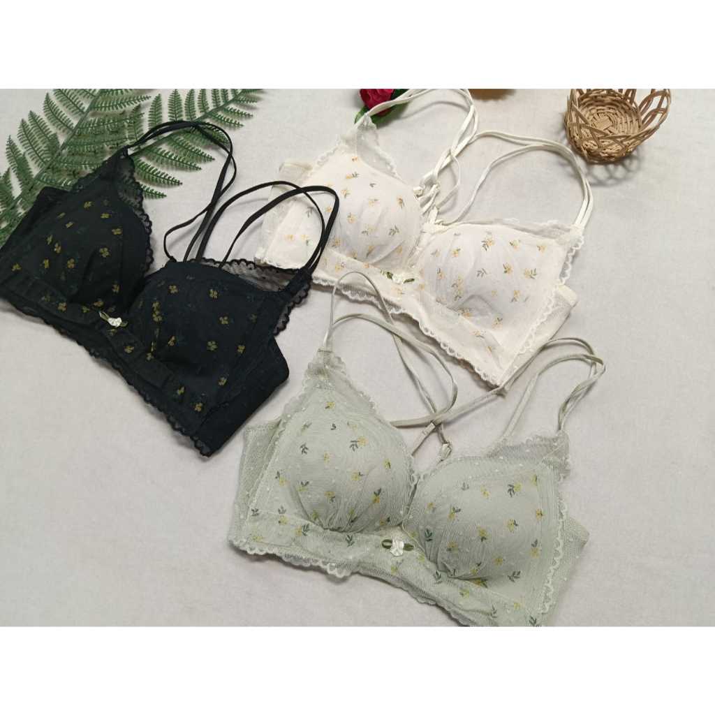 BRA / BH TANPA KAWAT #8019 BUSA TIPIS MODEL TALI MENYILANG KOREAN