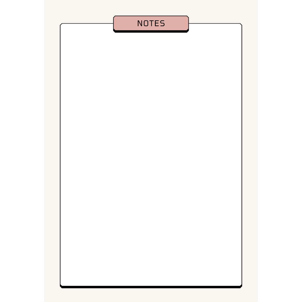 

50 Lembar Custom Memopad / Memo Paper / Note Pad / Note Paper Lucu, Aesthetic, Korean Stye - Classic Notes