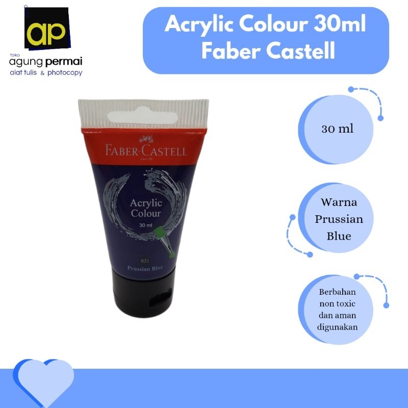 

Acrylic Colours 30ml Faber-Castell (Prussian Blue)