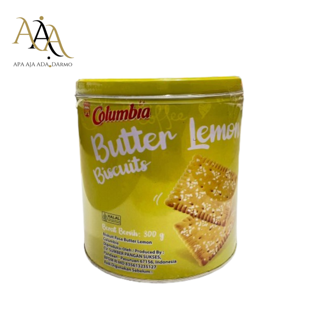 BISKUIT COLUMBIA BUTTER LEMON IN TIN 300GR (6)