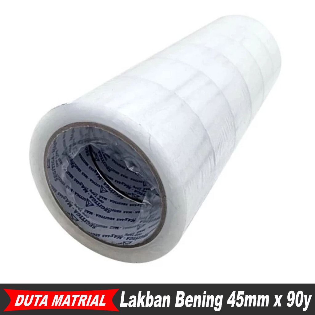 

Lakban Bening OPP Tape 45 mm x 90 yard / Lakban Packing Bening 90 yard