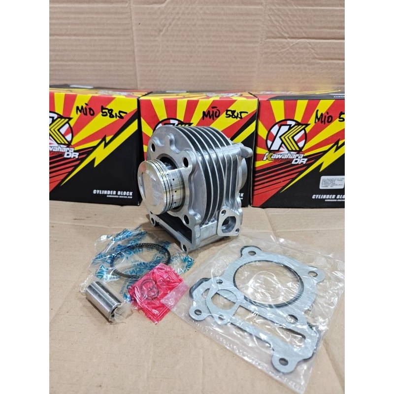 BLOK SEHER KAWAHARA MIO KARBU MIO SMILE MIO SOUL MIO SPORTY NOUVO BORE UP 58.5 MM KAWAHARA DR RACING