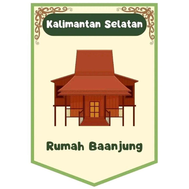 

rumah adat kardus kalimantan selatan 20x15