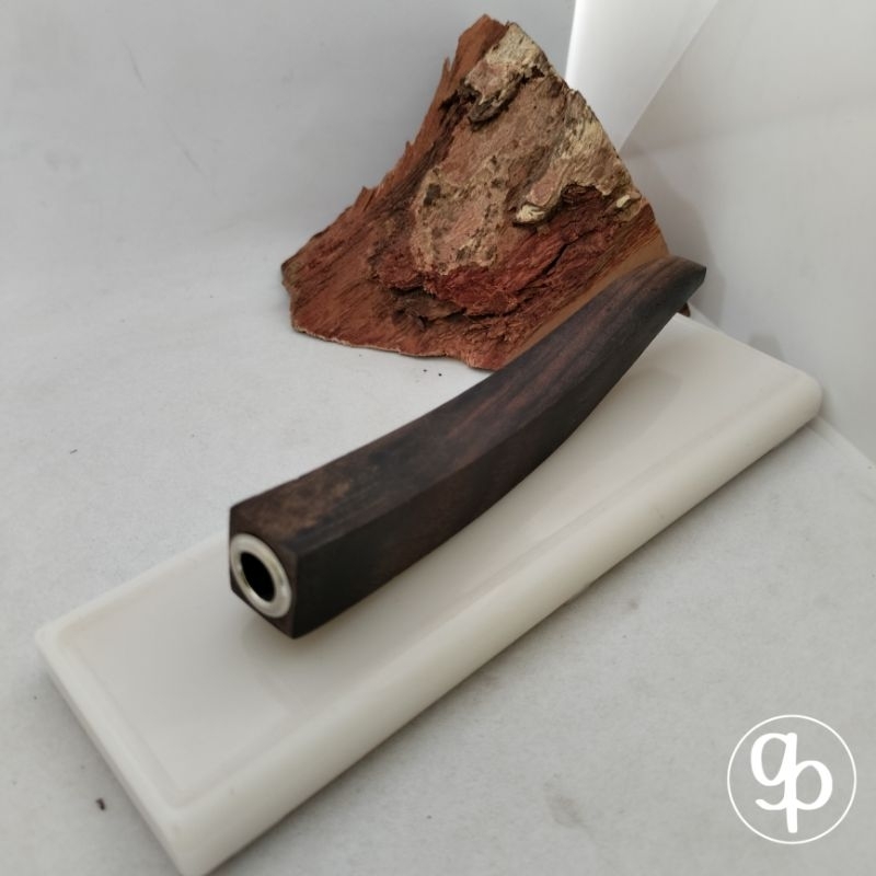 Pipa once / once cangklong / pipa rokok / padutan kayu sonokeling kayu sono keling segi empat / mode